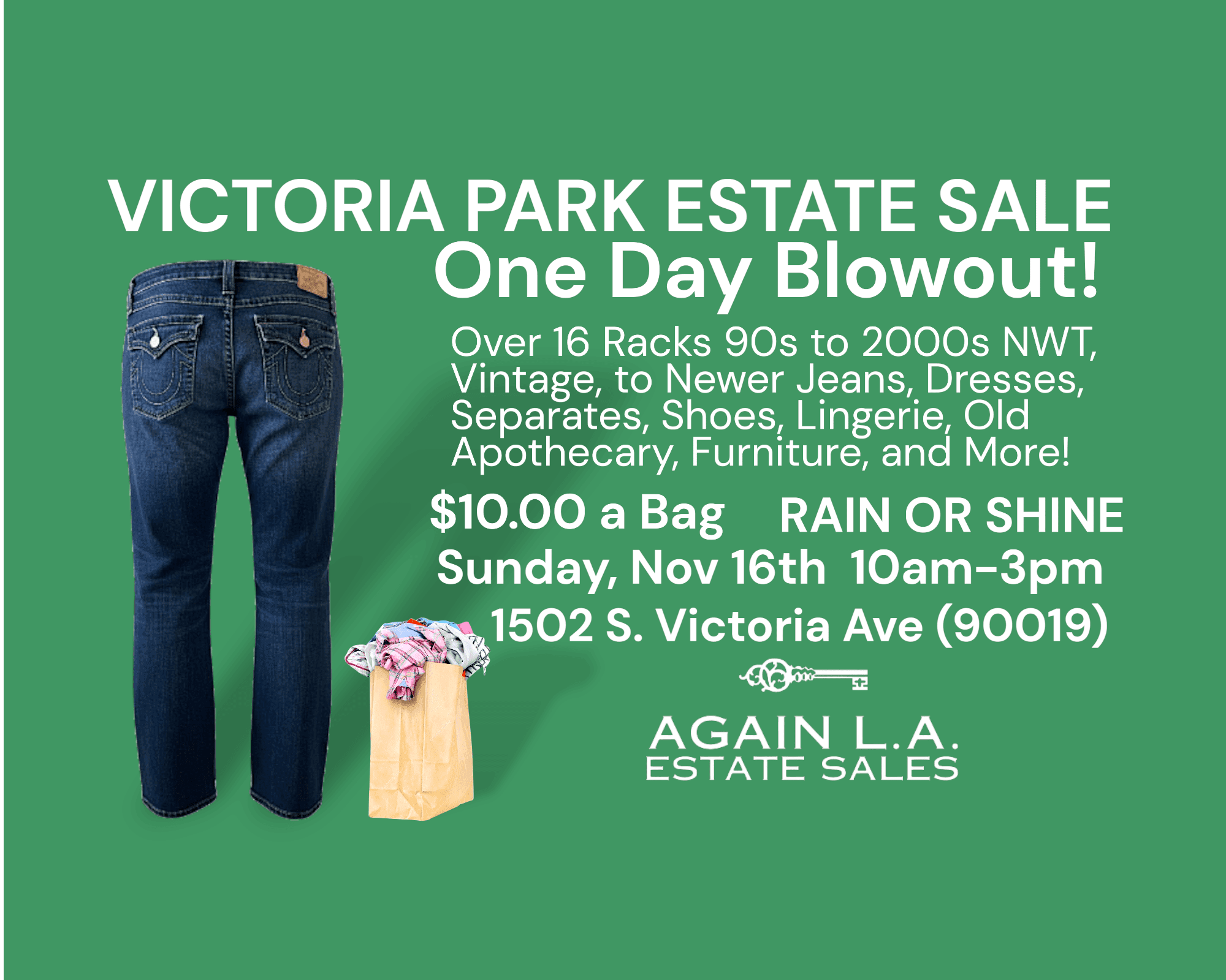 AGAIN L.A. - Victoria Park Estate Sale Blow-Out!